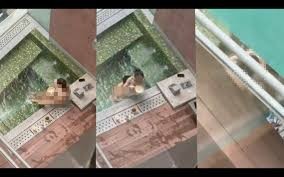 Evli cütlük məşhur otelin hovuzunda  cinsi əlaqədə oldu- FOTO